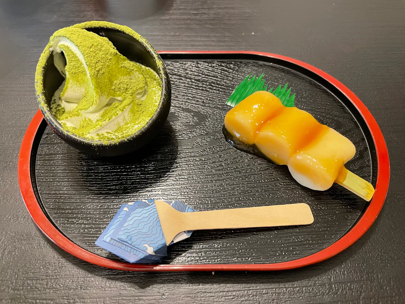 mochi gelato matcha takoyaki minamoto