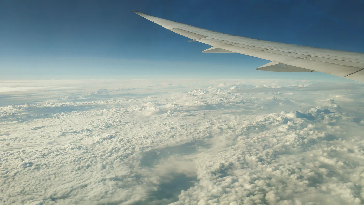 Vista dall'aereo