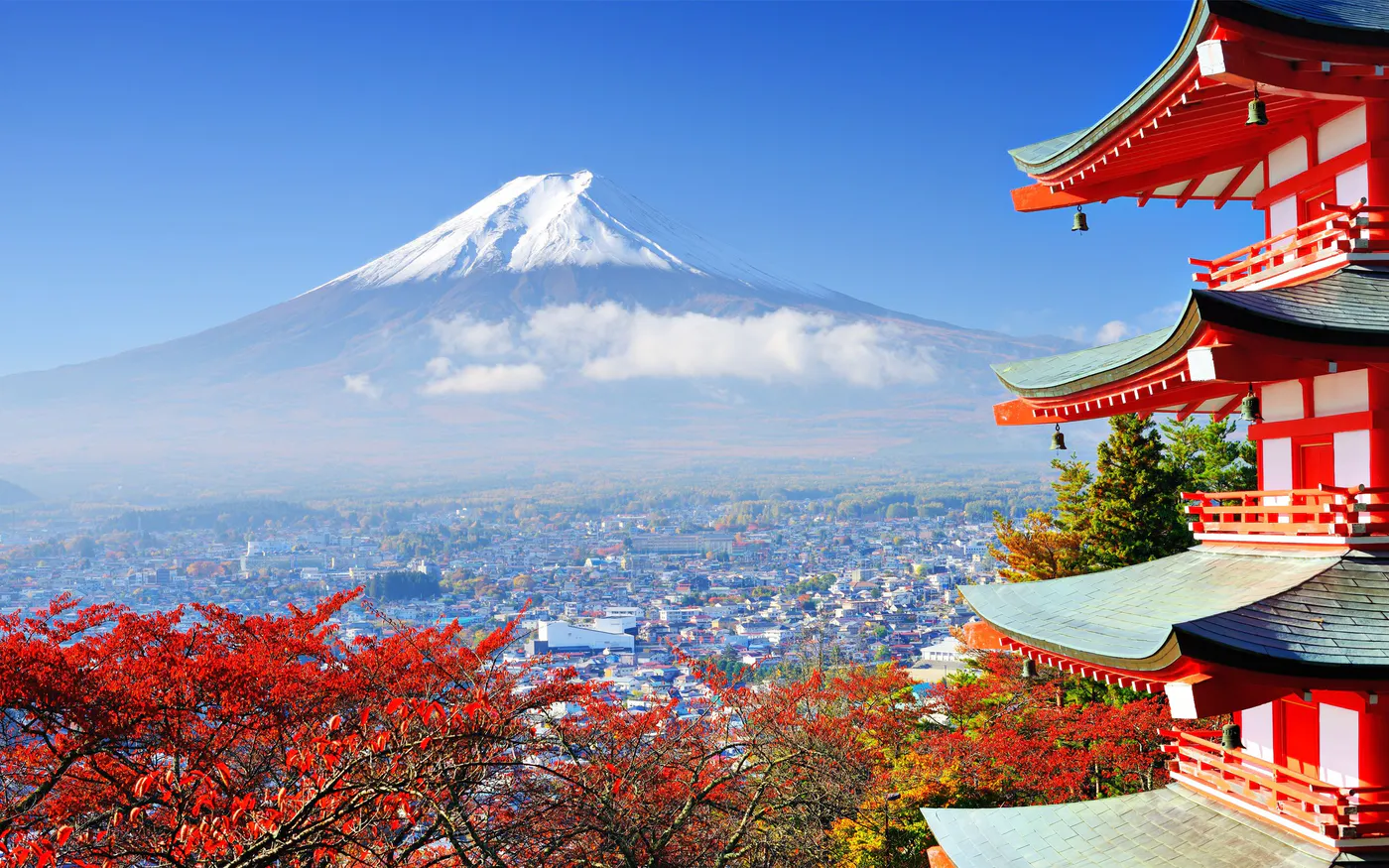 giappone foliage monte fuji