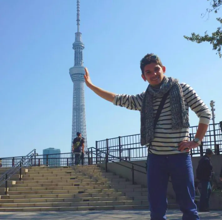 Turista in posa